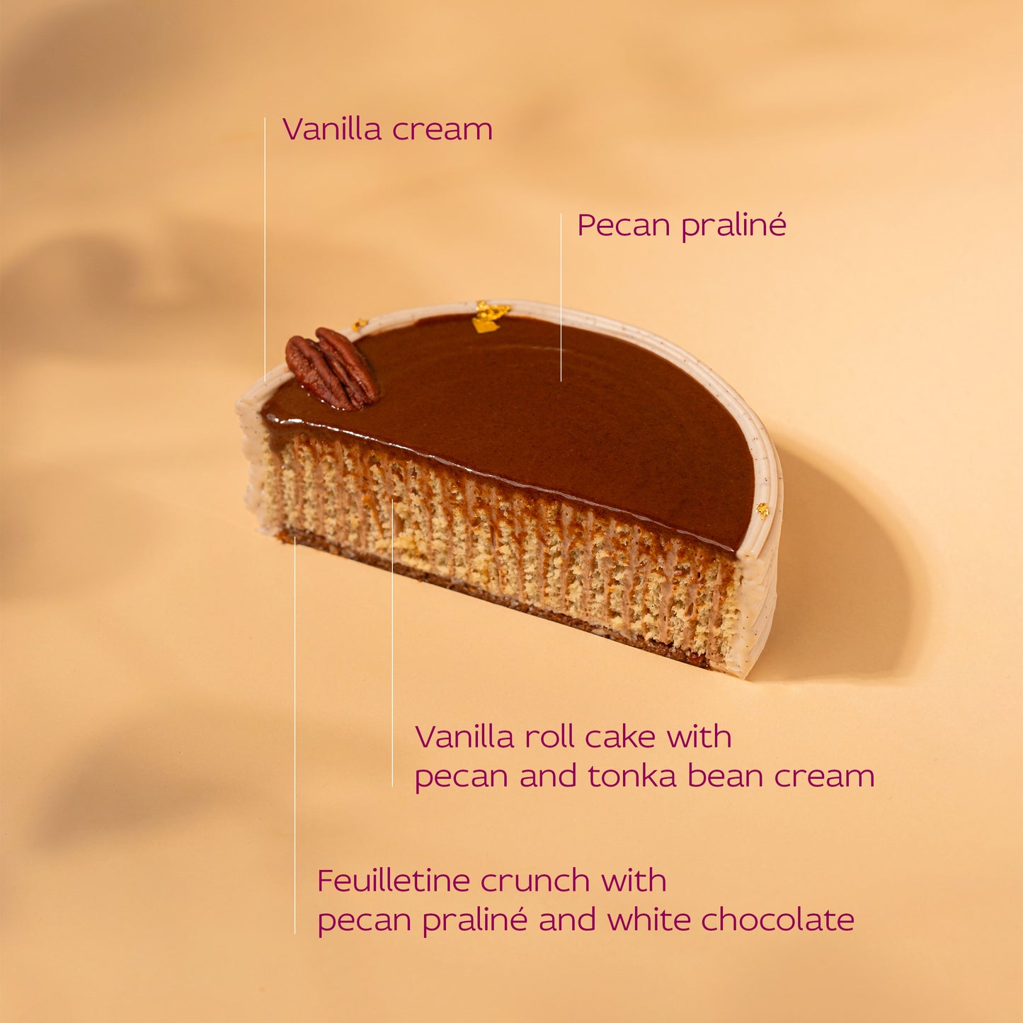 Pecan & Vanilla Cake